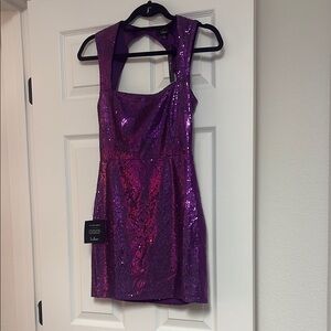 Lulus Purple Sequin Dress